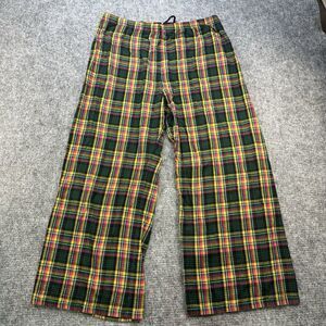 Savage x Fenty Pajama Pants Women 2x Plaid Flannel Open Back Tied